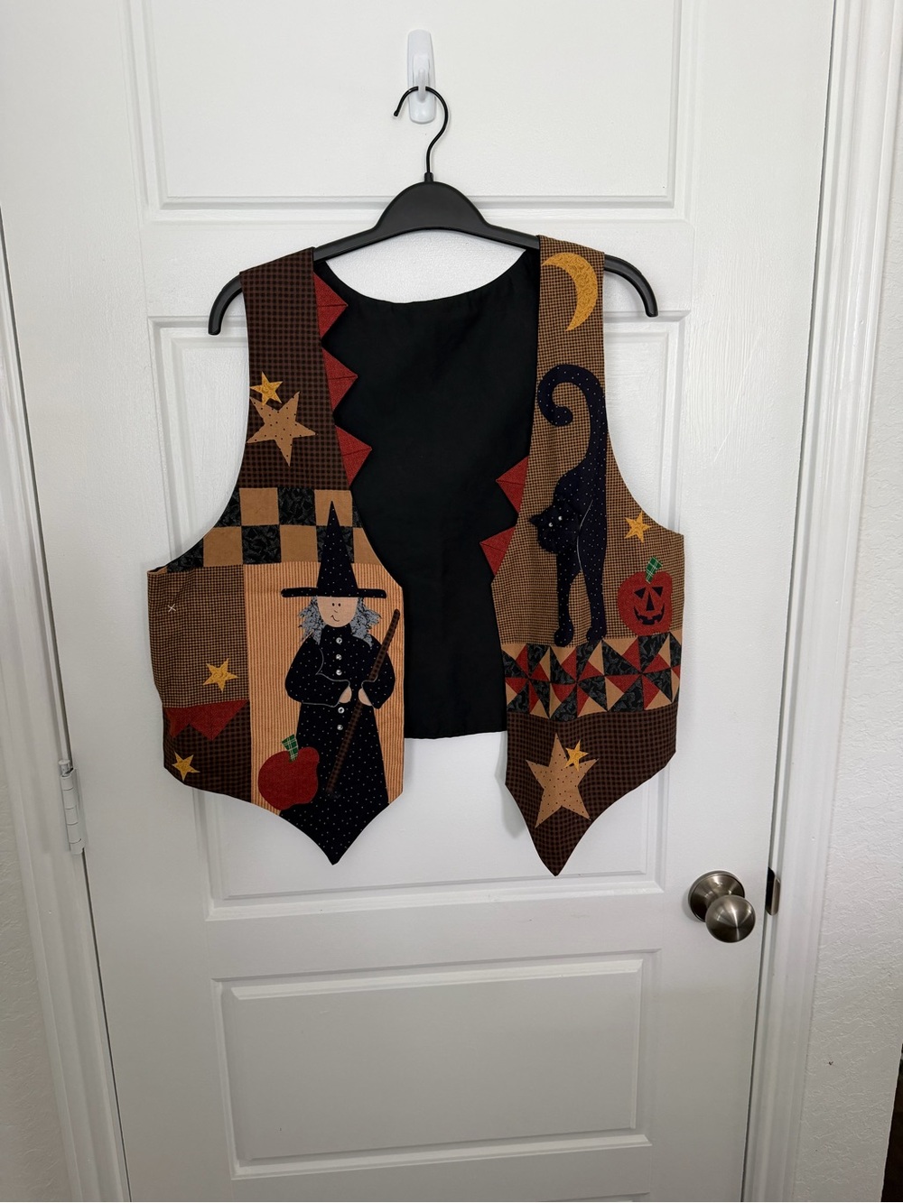 Halloween Patchwork Vest - Brown